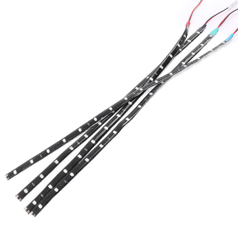 1pcs 30cm/11.81 LED Car Flexible Light Strip for Car Trucks Motor Grill 12V