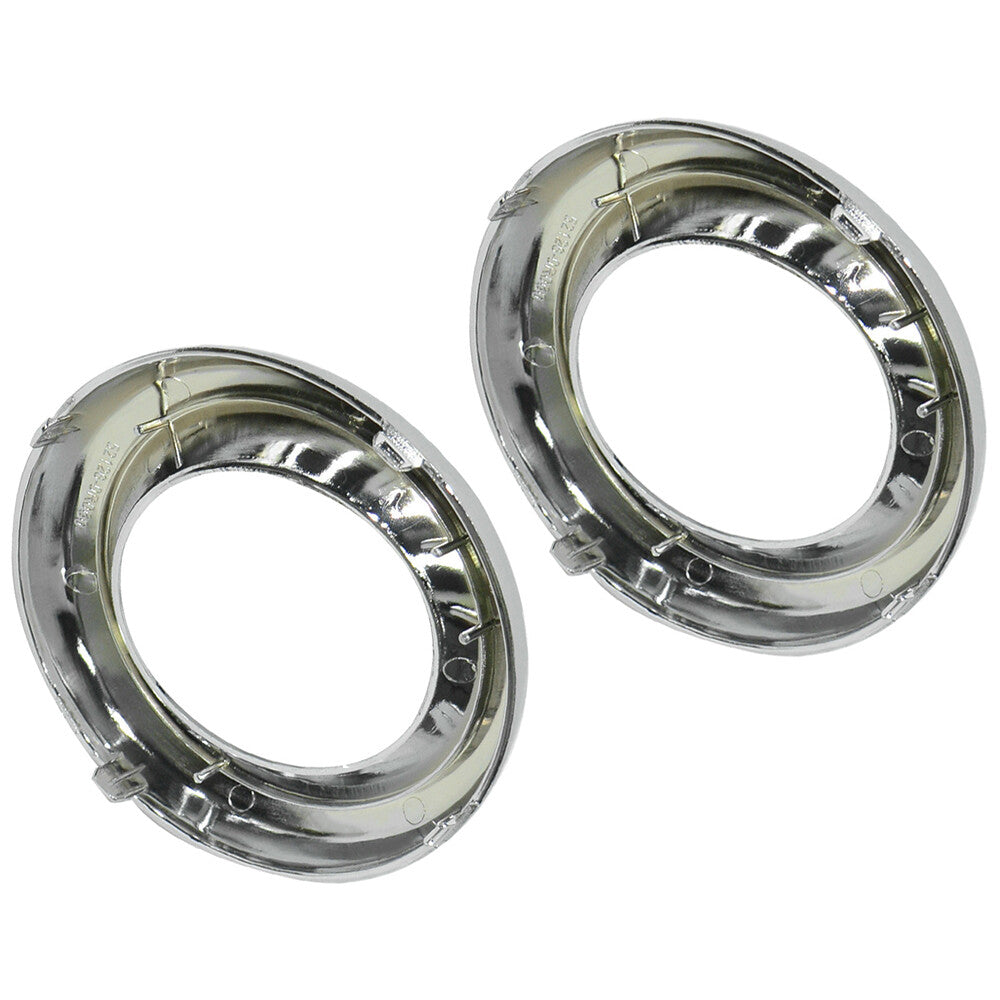 Fits 12 for Toyota RAV4 2PCS Front Fog Lamp Bezel Cover Ring Trim Chrome 52126-0R060