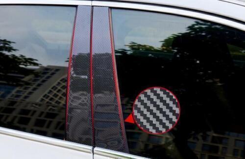 Carbon Fiber Pillar Post Door Window Molding Strip Trim for Cadillac ATS 13-2019