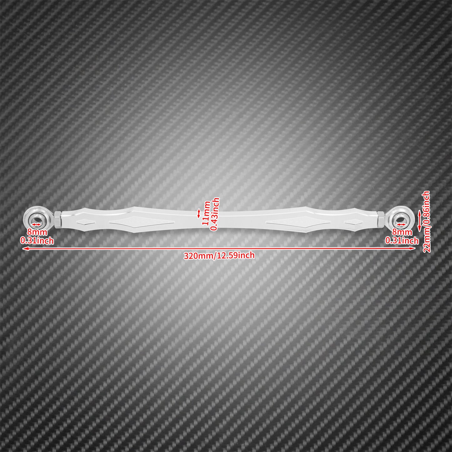 Chrome Gear Aluminum Shift Linkage Lever Fit for Harley Touring Softail Breakout
