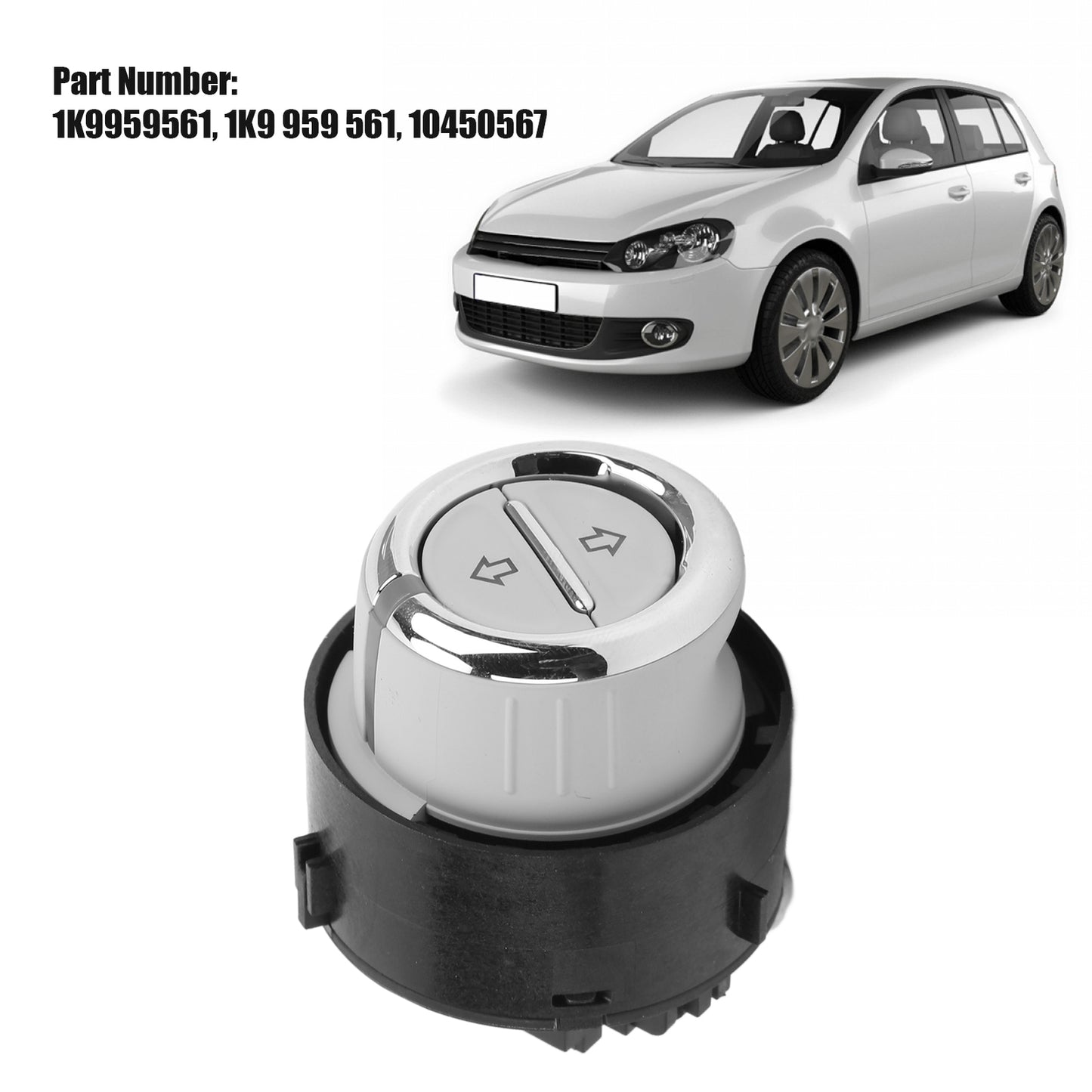 Hot Car Sunroof Push Button 10450567 Black Silver Parts For 20112019