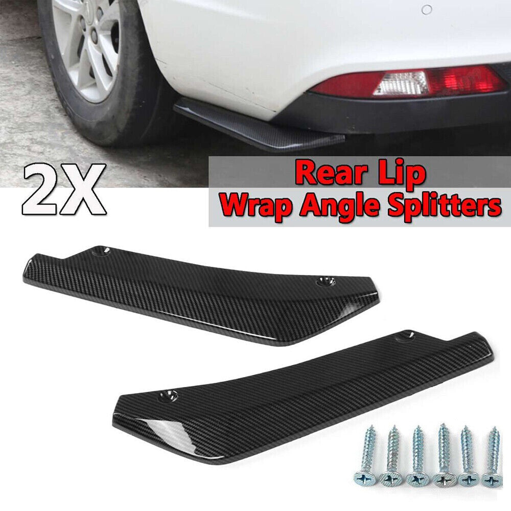 2pcs for GMC for Yukon Carbon Fiber Style Rear Bumper Splitter Diffuser Canards