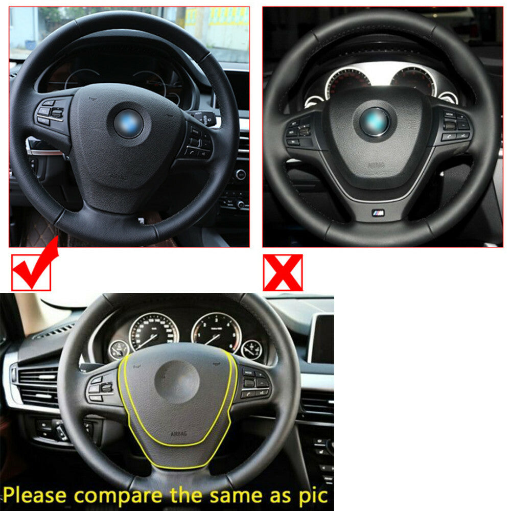 Silver ABS Interior Steering Wheel Trim for BMW X3 X4 F25 F26 11-17 X5 F15 14-18