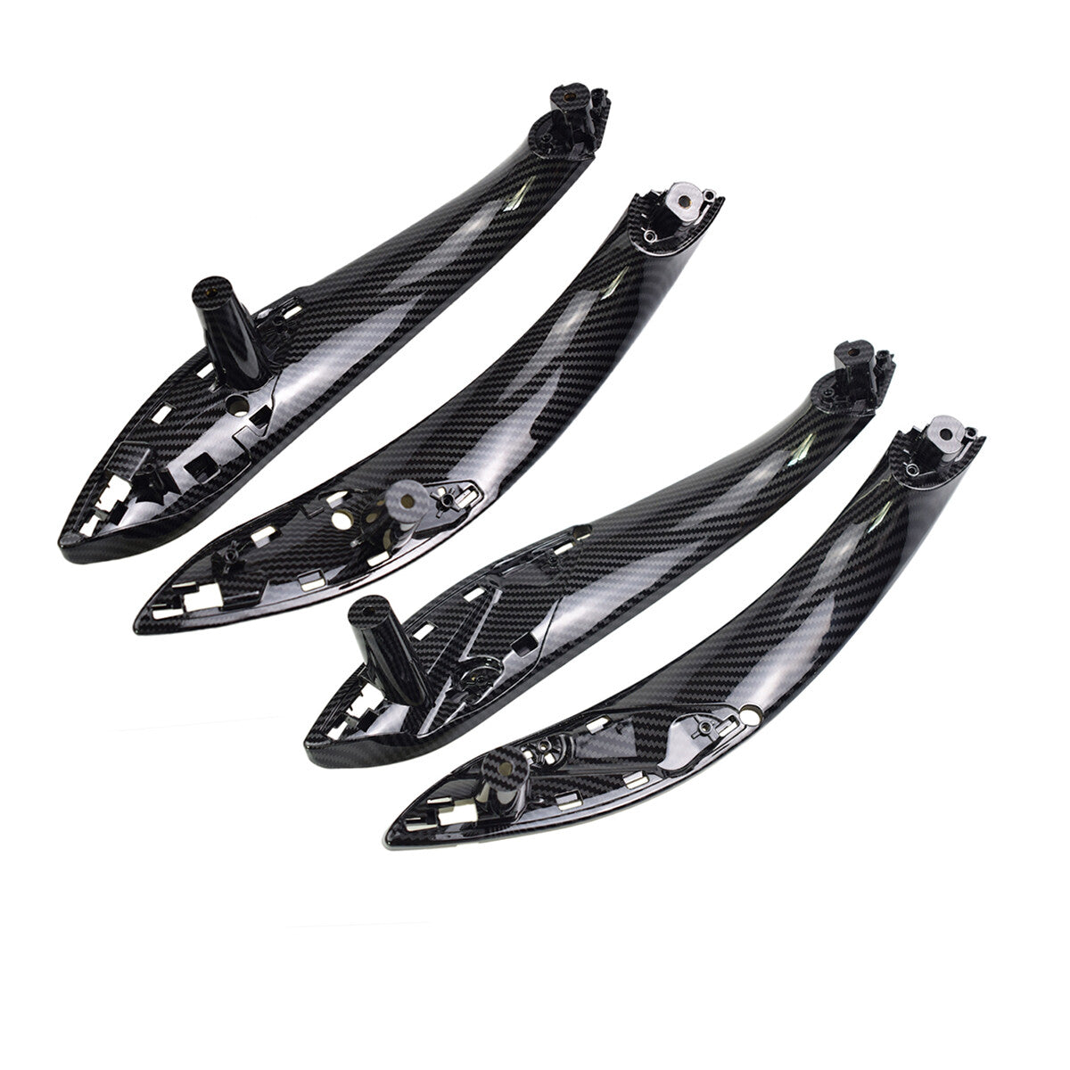 Carbon fiber trim cover for interior door handles suitable for BMW 3 Series, F30, F35
