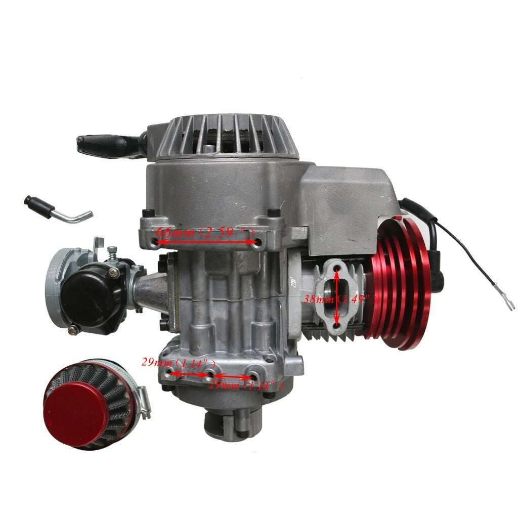 2 Stroke HP Racing Engine Motor 49cc 47cc 50cc Pocket Quad Dirt Bike Rocket ATV