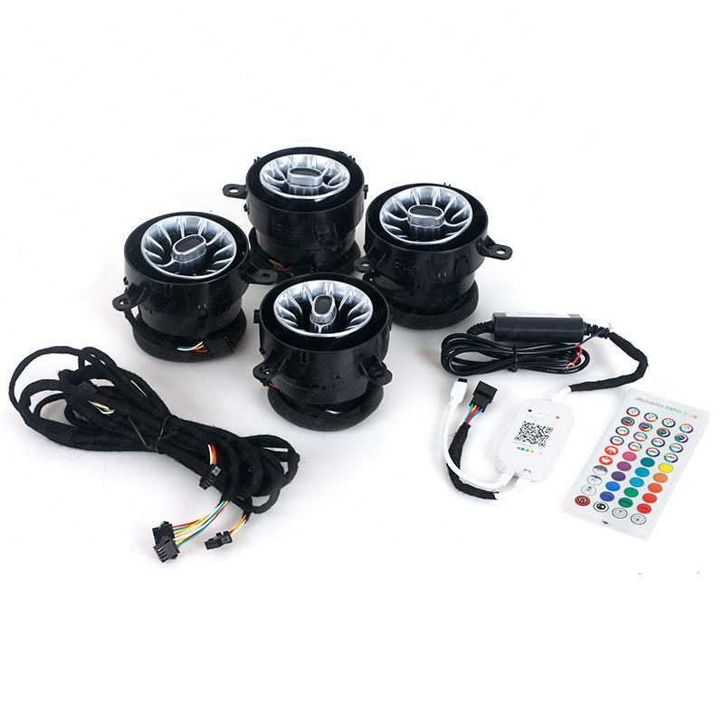 4pc LED Light Front Air Vent Inlet Ambient Lamp for Jeep for Wrangler JL 2018-2021