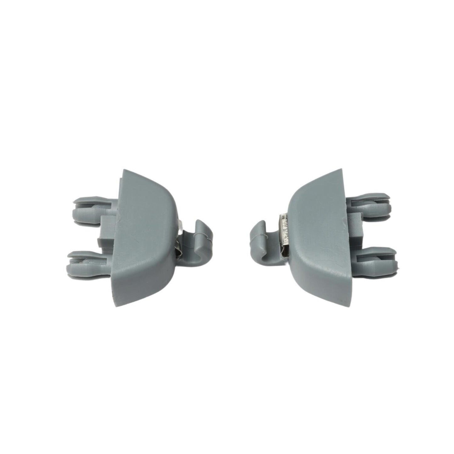 2x Gray Sun Visor Hook Clip 6R0857561Y20 Fit For 2012-2015 for VW for Volkswagen for Passat