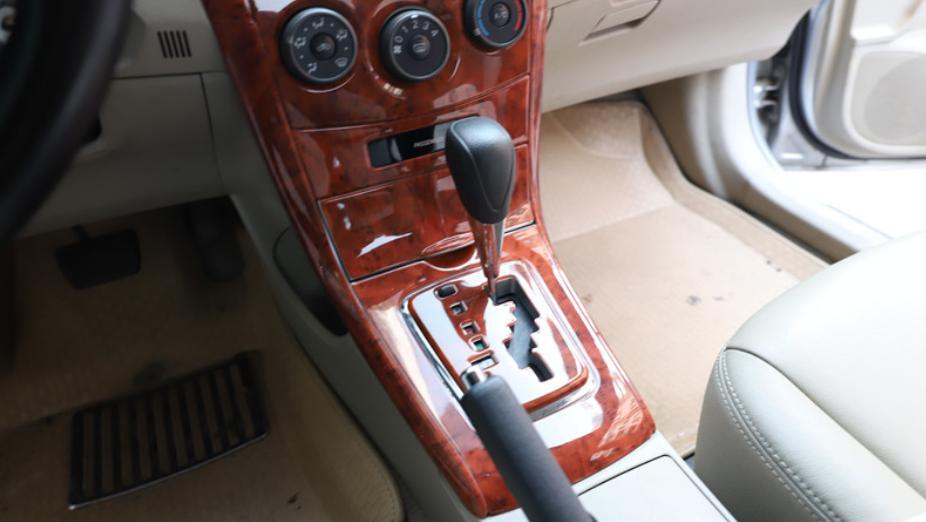 for Toyota for Corolla AT 2009-2013 Peach Wood Grain Center Console Gear Shift Panel