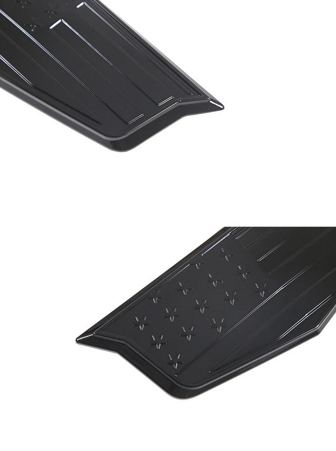 4-piece set of 64mm Enkei wheel center hubcaps, rim caps, badges, black chrome plating