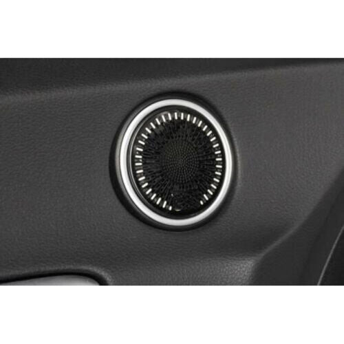 Black Steel for Hyundai Sonata 2020-2023 Front Door Speaker Horn Cover Trim 2X