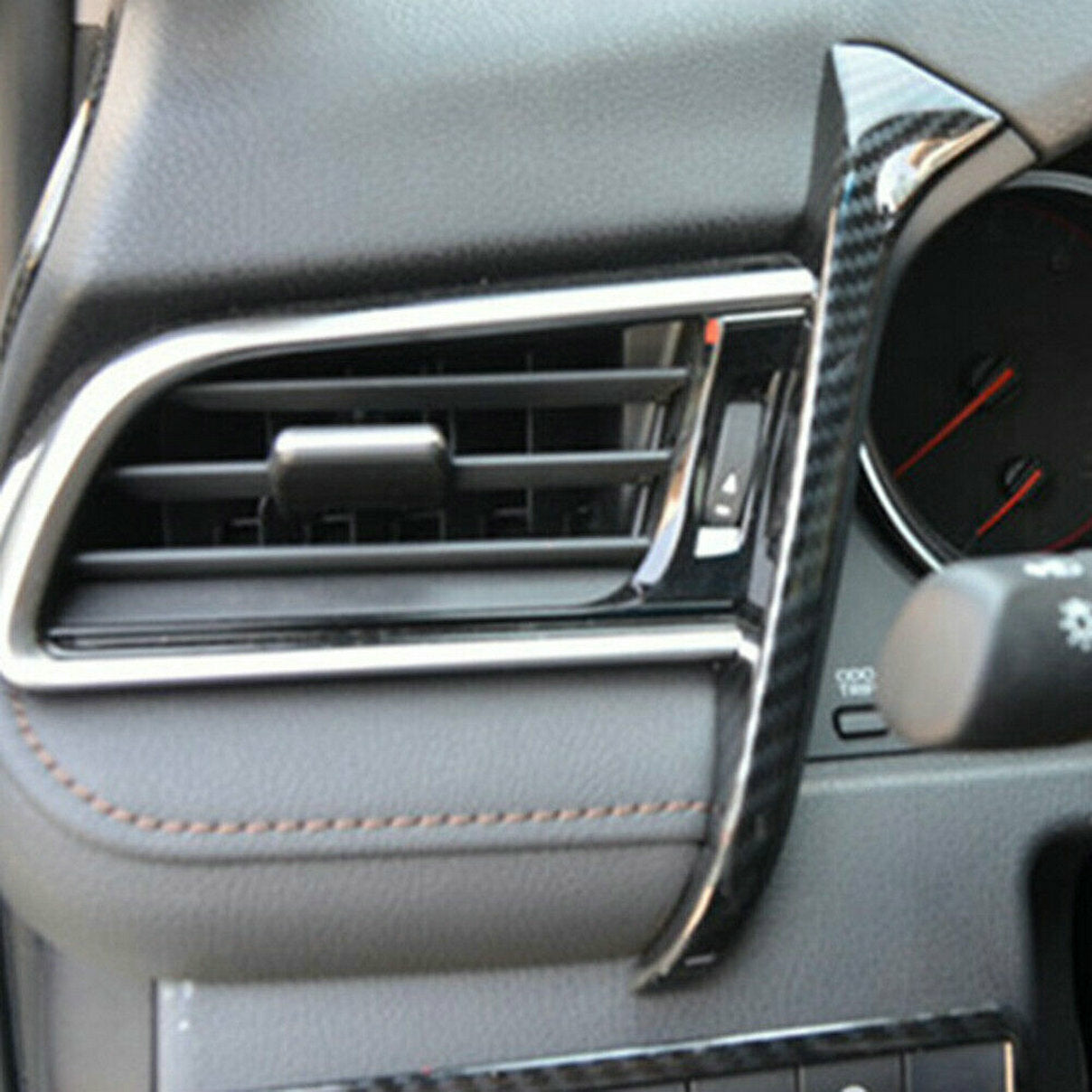 Interior Left Air Outlet Vent Carbon Fiber Trim Cover For 2018-2021 for Toyota for Camry