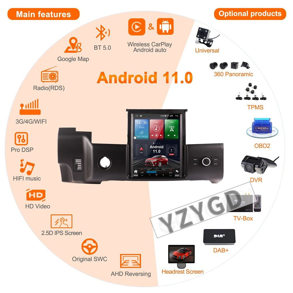 for Land Rover for Range Rover Sport 2010-2013 Carplay Car Radio Screen 2Din Stereo
