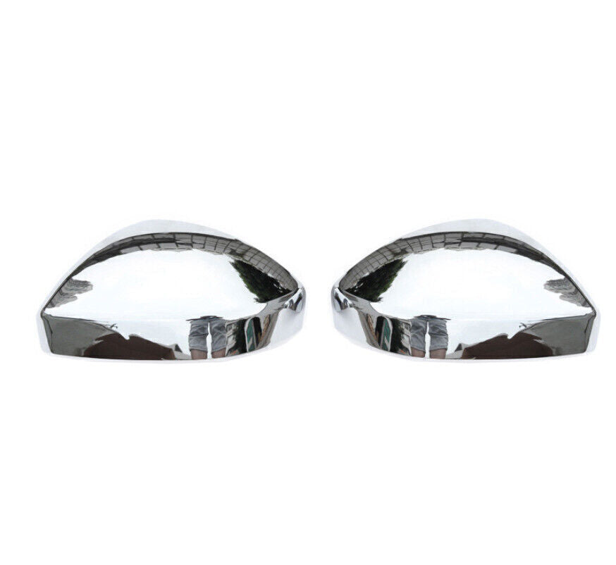 For LR Discovery Sport 15-19 Chrome Side Door Rear View Mirror Cap Cover Trim 2X