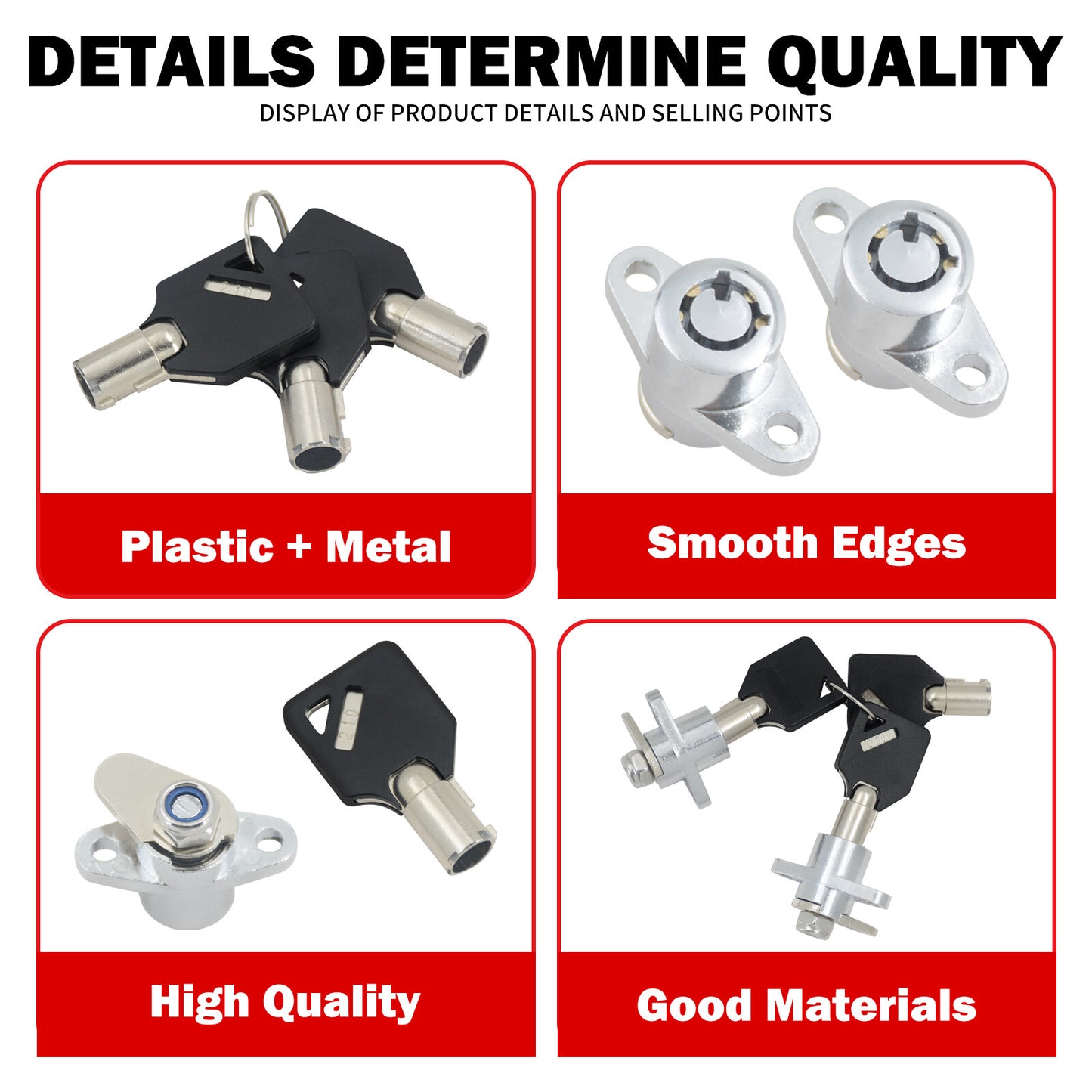 Hard Saddle Bag Saddlebag Lock Set for Harley Touring Street Road Glide 93-2013