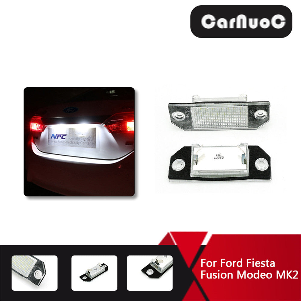 2x Number License Plate Lamp SMD LED Lights for Ford Focus C-MAX/MK2 2003-2019