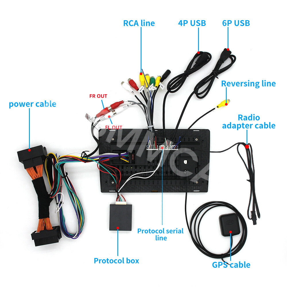 9inch Video Player Touch Screen WiFi For Carplay Fit For 2004-2012 for BMW X3 E83