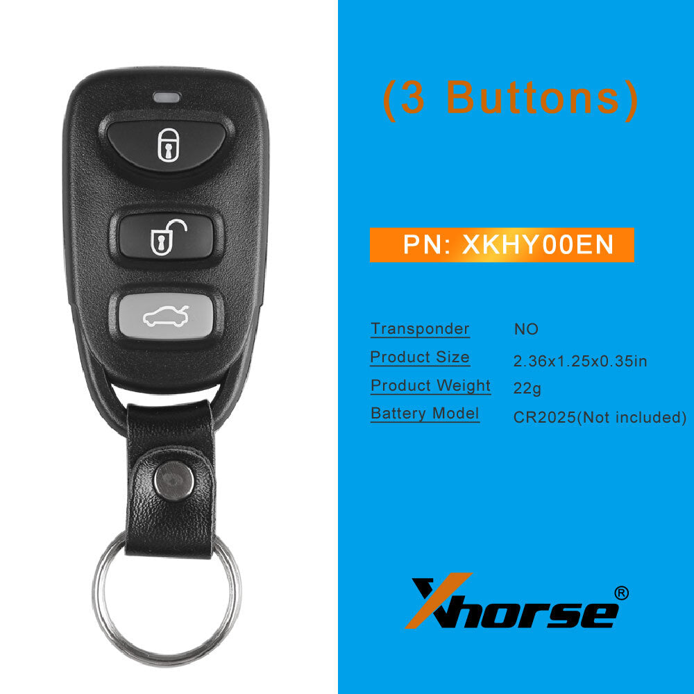 5Pcs universal Wire Remote Key XKHY00EN for Hyundai VVDI VVDI2 Key Tool