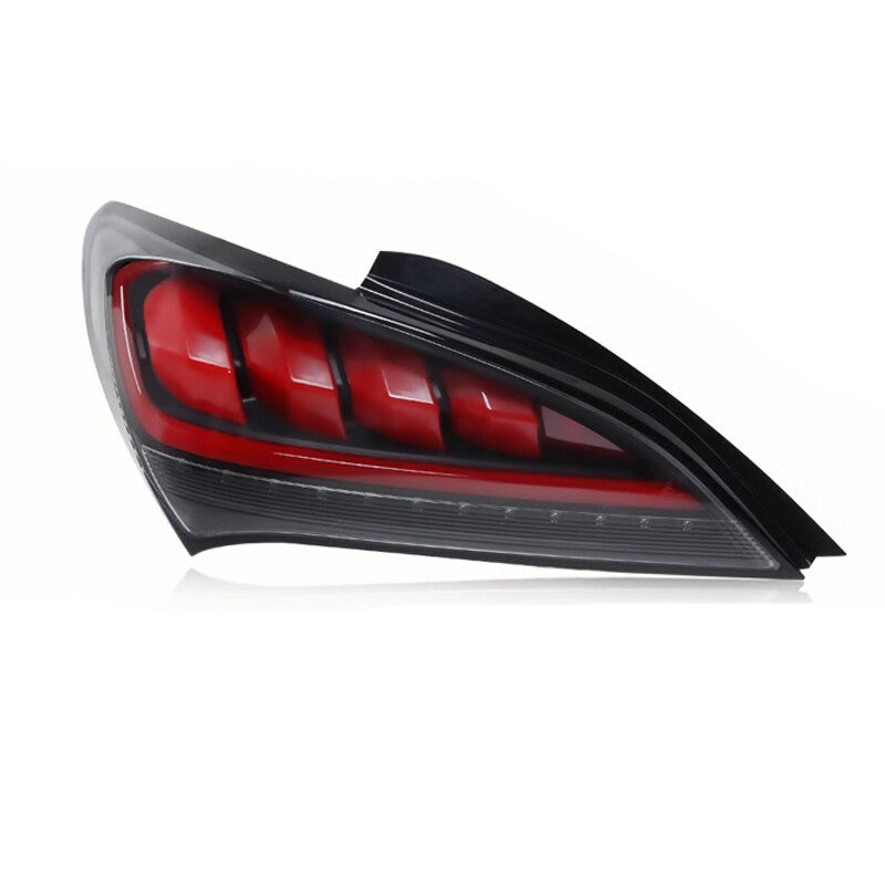 Left Shiny Black Sequential LED Tail Lights For 2010-2016 for Hyundai for Genesis Coupe