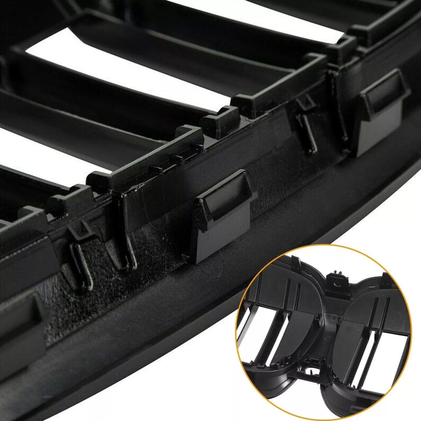 for BMW G20 G21 3-Series 330i 2019 -2022 Front Bumper Kidney Grille Gloss Black