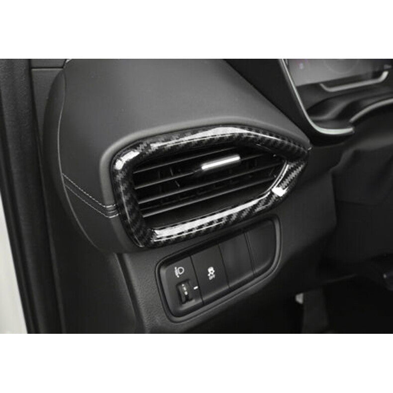 for Hyundai Santa Fe 2019-2022 Carbon Fiber LR AC Air Outlet Vent Cover Trim 2x