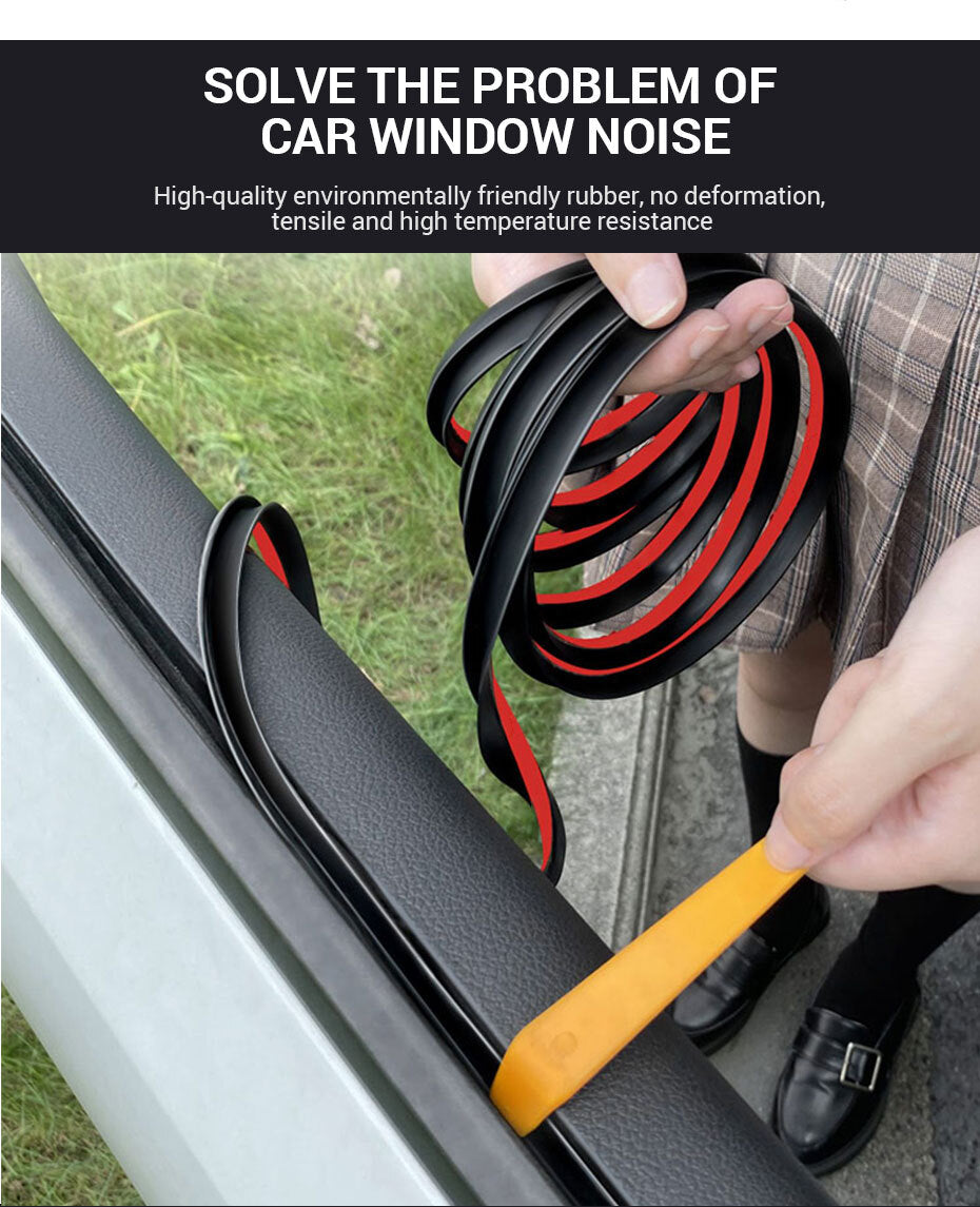 for ford 4M V-Shape Car Door Side Window Trim Edge Moulding Rubber Sealing Strip