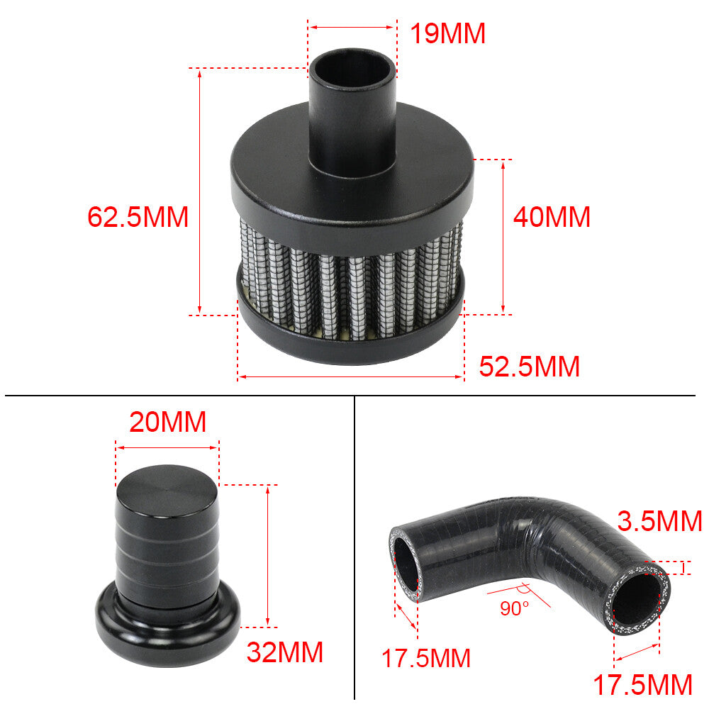 CCV Crank Case Vent Crankcase Ventilation Kit For 2007+ for Dodge 6.7L for Ram