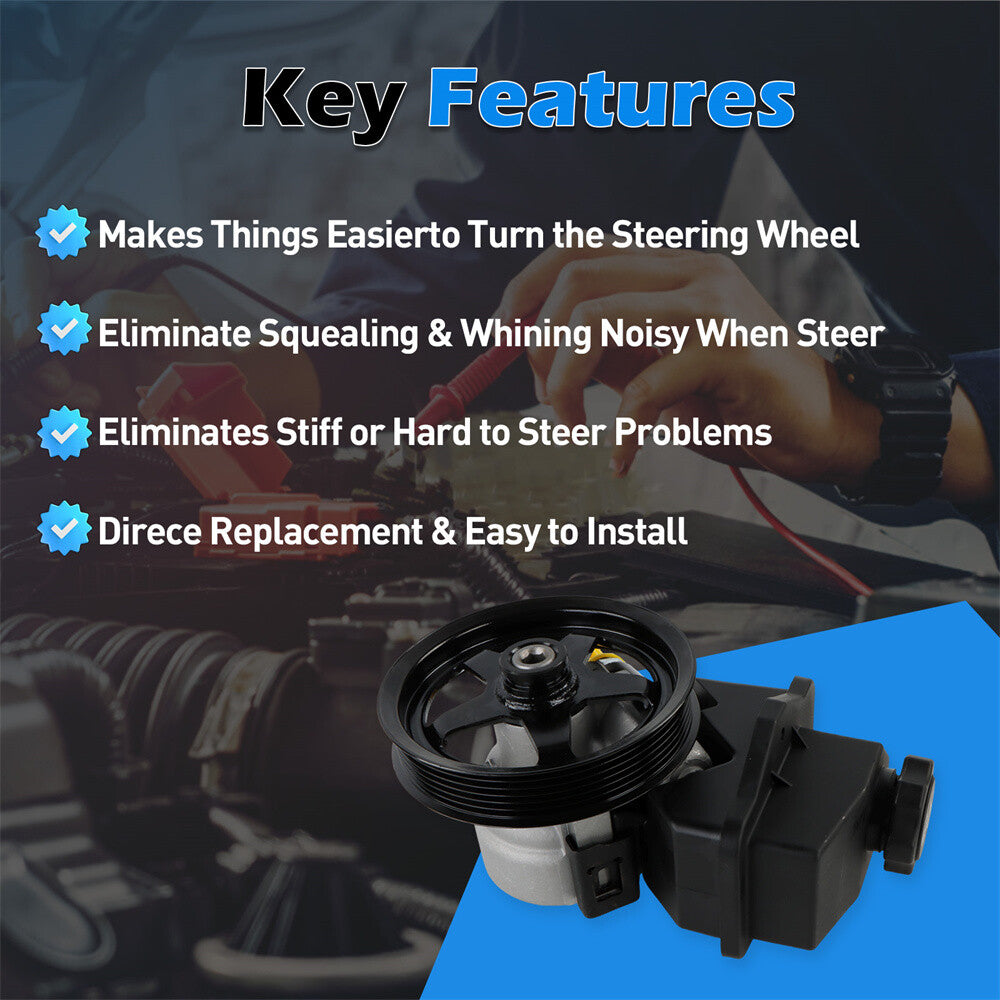 Power Steering Pump w/Reservoir Pulley for Chevy Impala Monte Carlo 88964571