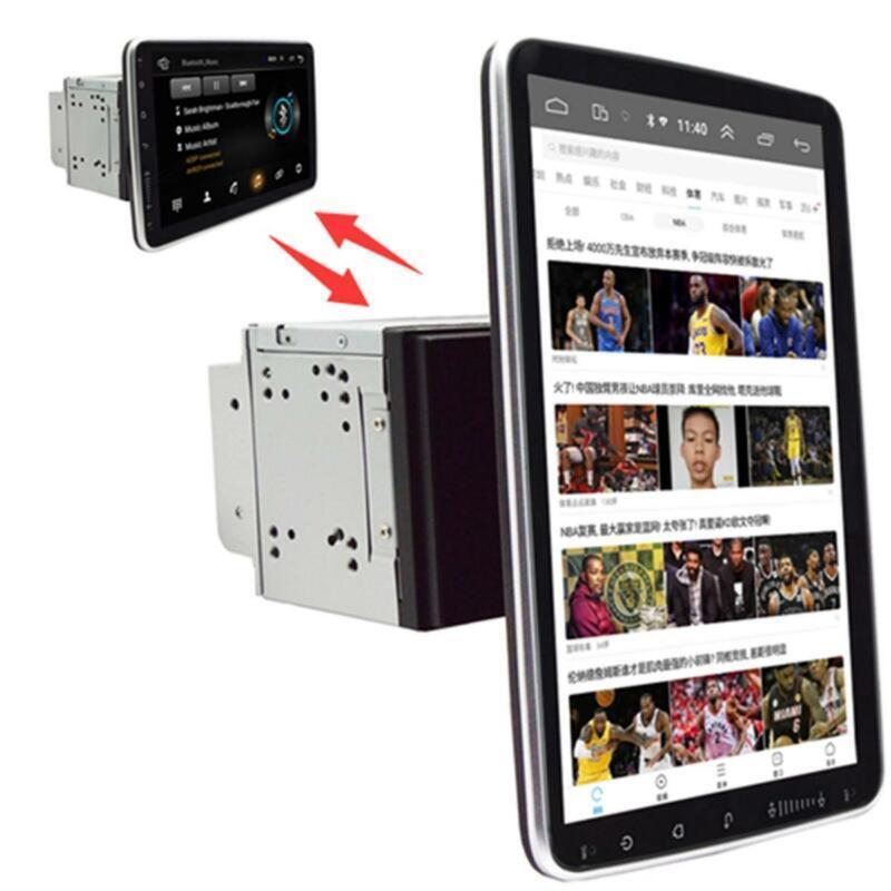 Stereo Radio Double 2DIN Rotatable 10.1 Android 9.1 Touch Screen Car GPS Wifi