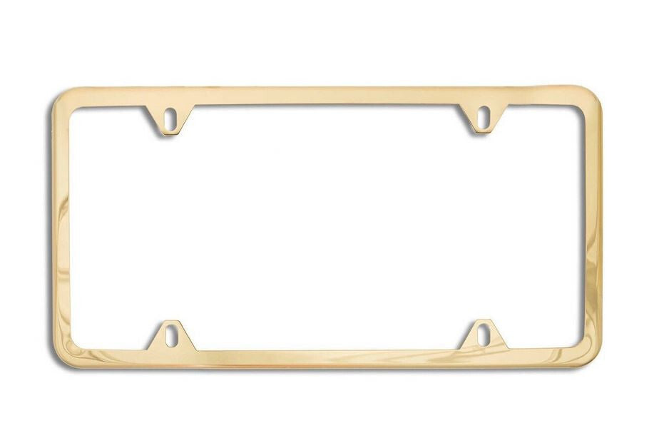 Car license plate frame cover cap rear trunk gold plating suitable for Cadillacs