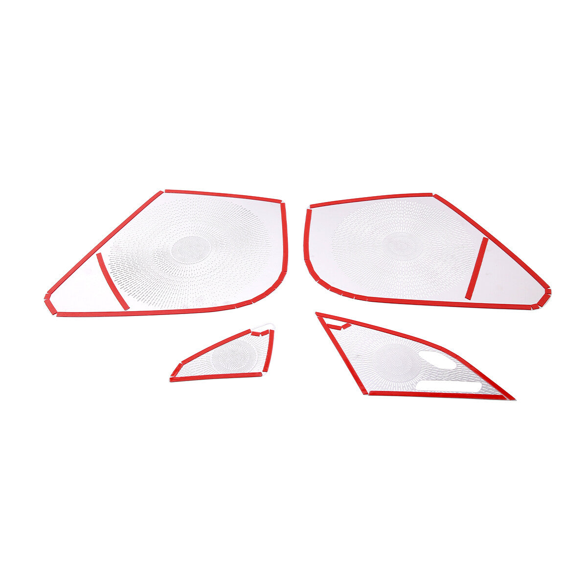 Red alloy front air conditioning control knob ring decoration applicable to for Hummer H2 03-07