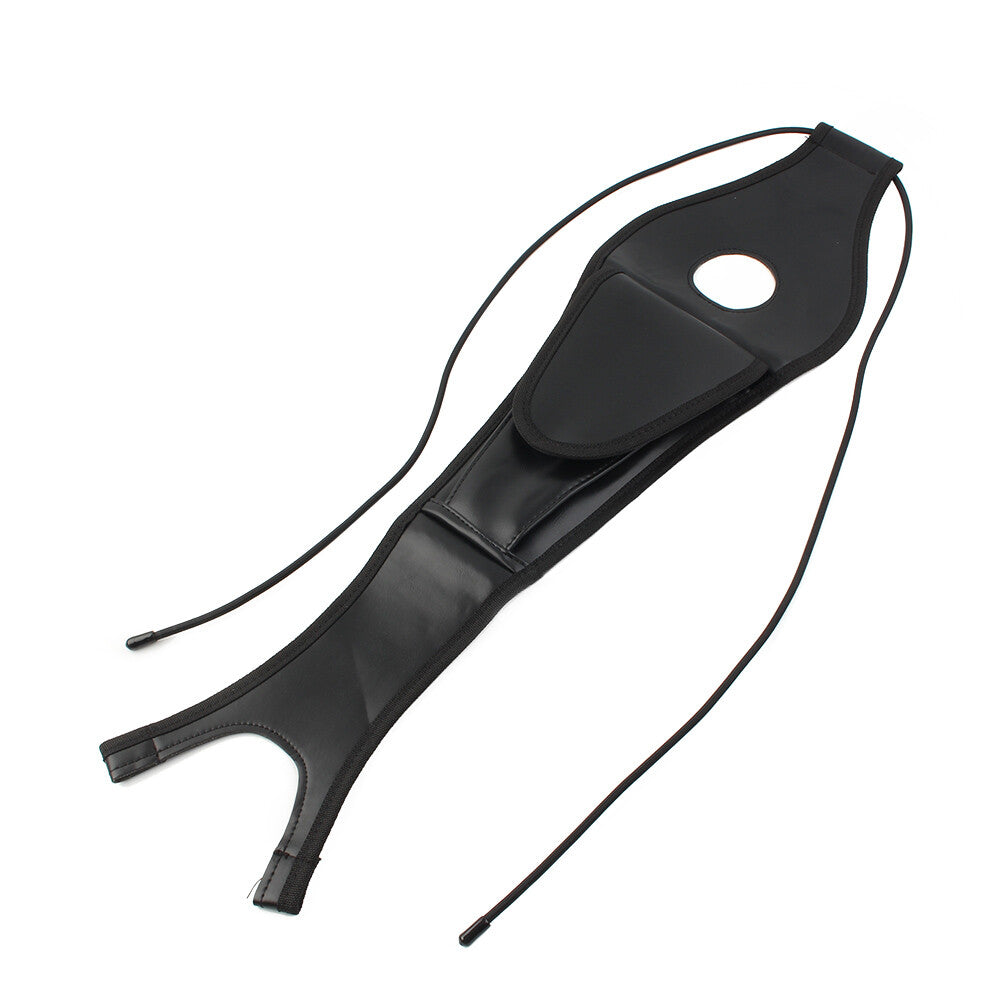 Black PU Leather Fuel Tank Bib W/Pouch Fit for Harley Sportster 1200 2004/Later