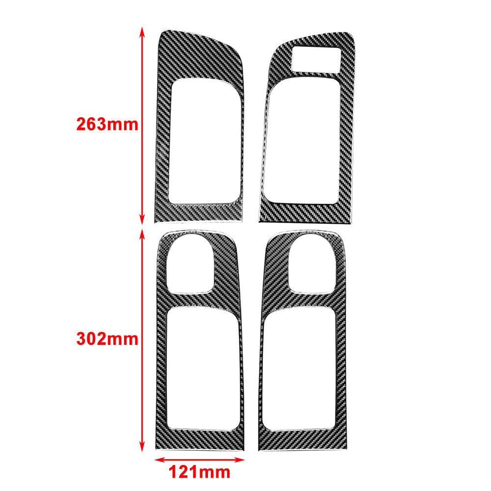 RHD Carbon Fiber Inner Handle Frame Trim Fit for Toyota Tundra 2014-2021 2015 16