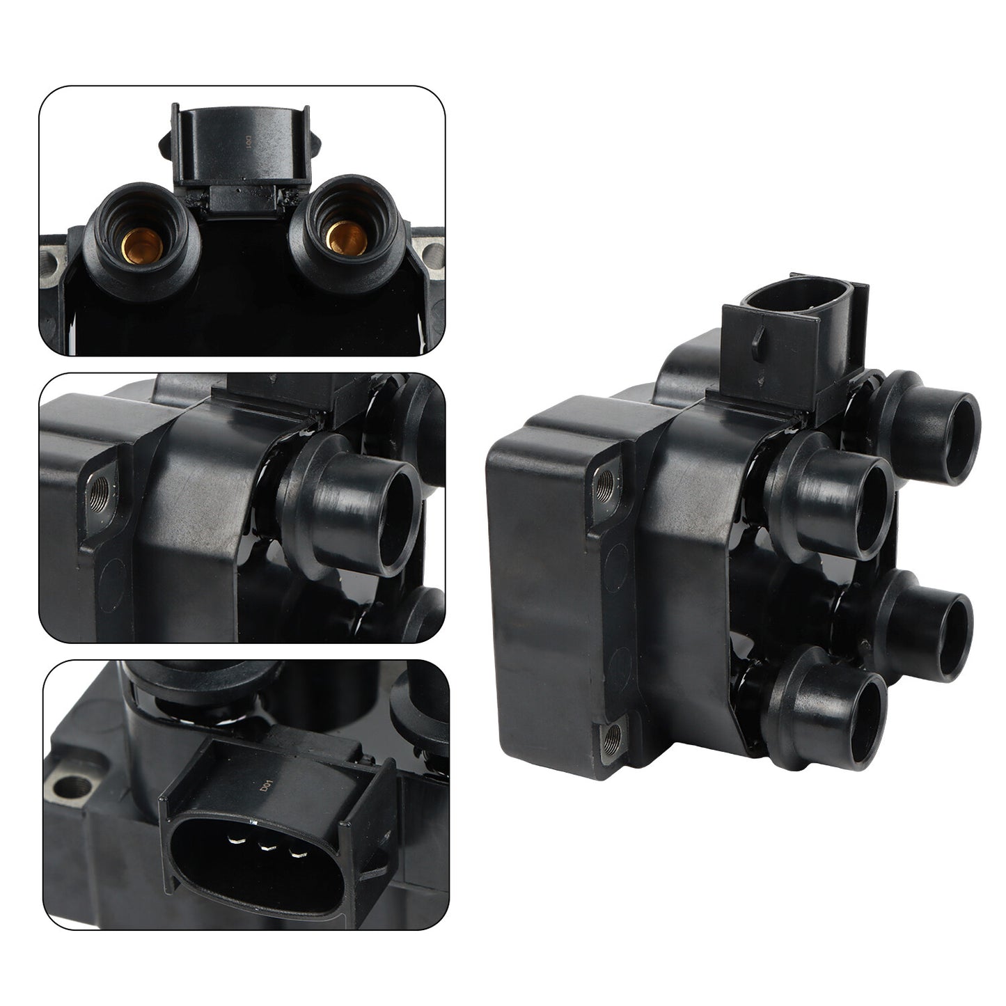2 Ignition Coil Pack 8 Spark Plugs and Wire Set for Ford Expedition FD487 SP432