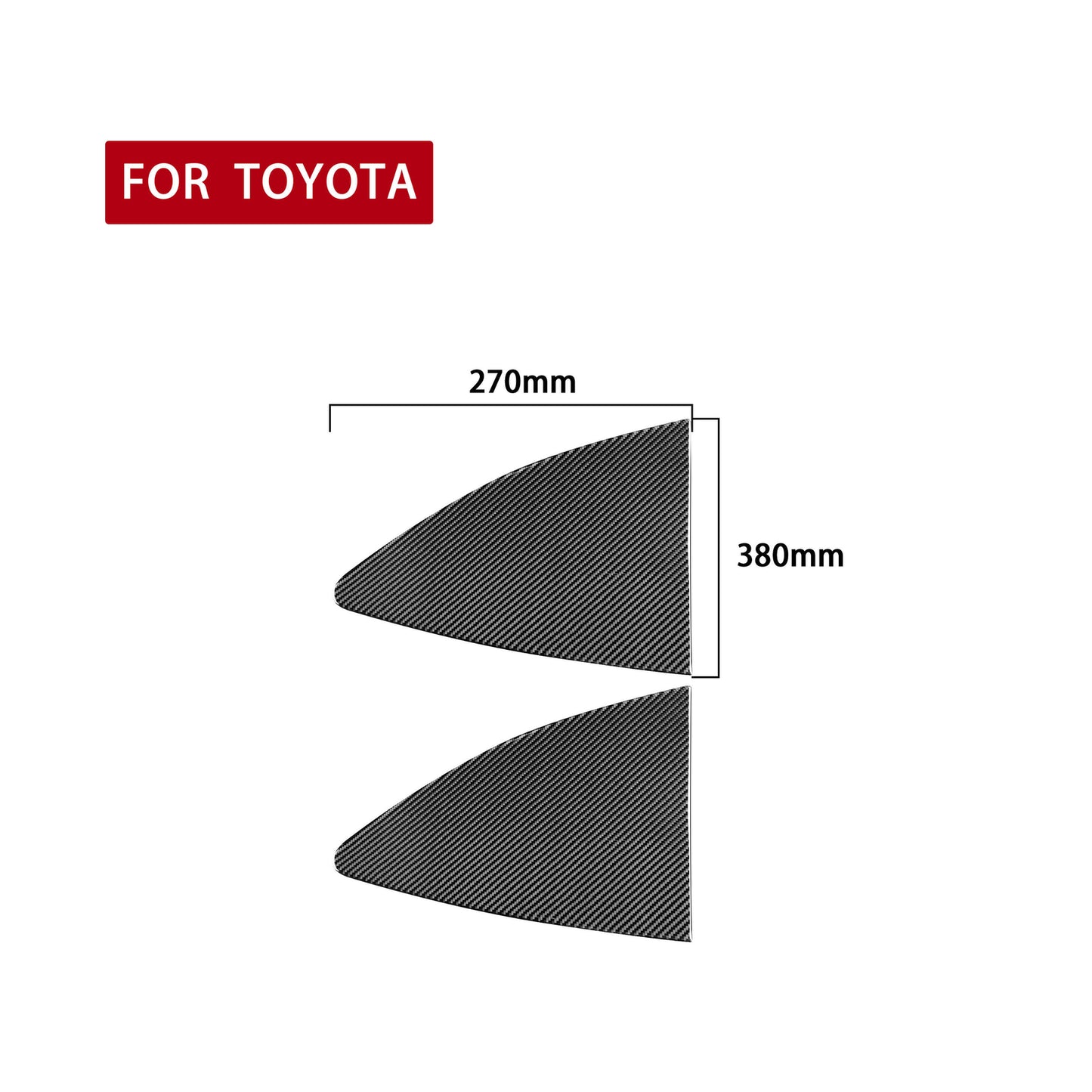 Carbon Fiber Rear Window Pillow Cover Trim for Toyota 86 for Subaru BRZ 2016-2020