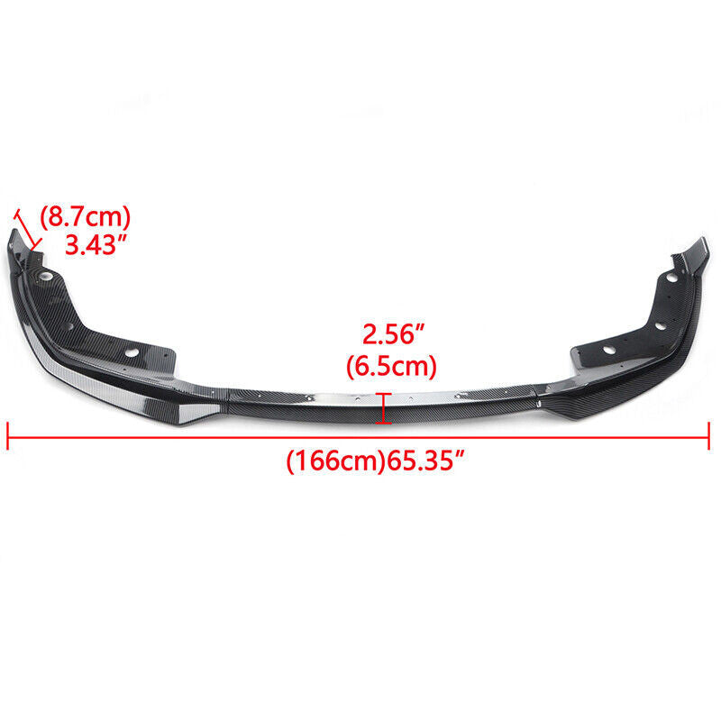 CARBON FIBER FRONT BUMPER SPOILER LIP FOR 19-2022 for BMW 3 SERIES G20 M340I M SPORT