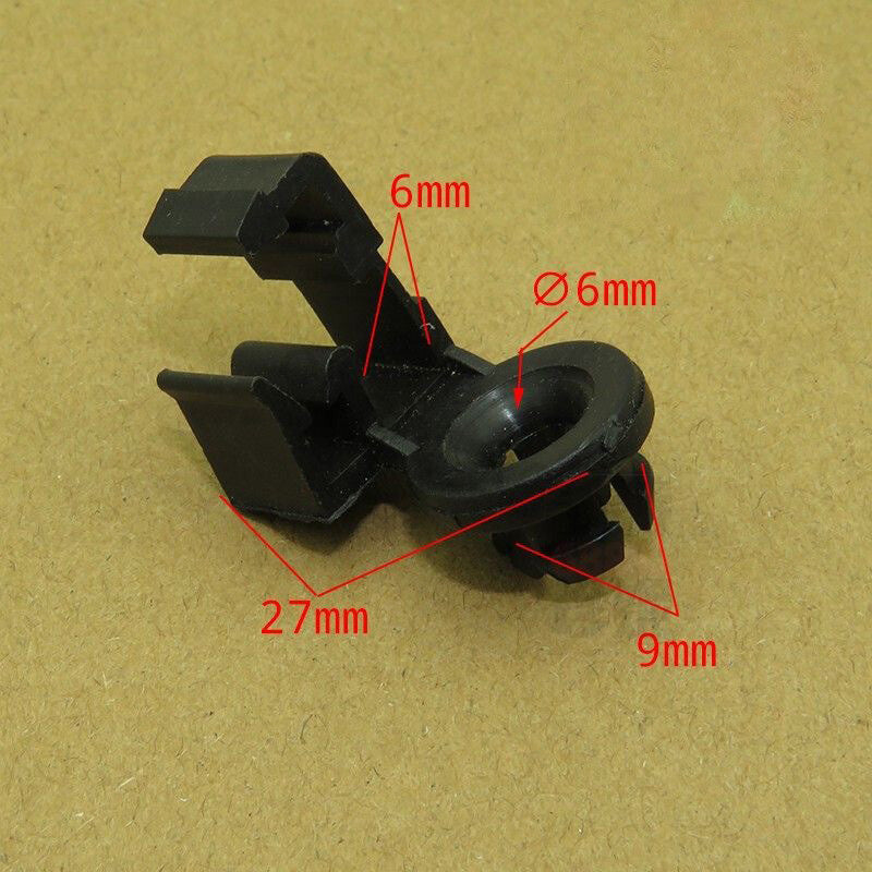 2 Pcs Black Car Hood Support Prop Rod Clips Grommet for Mazda
