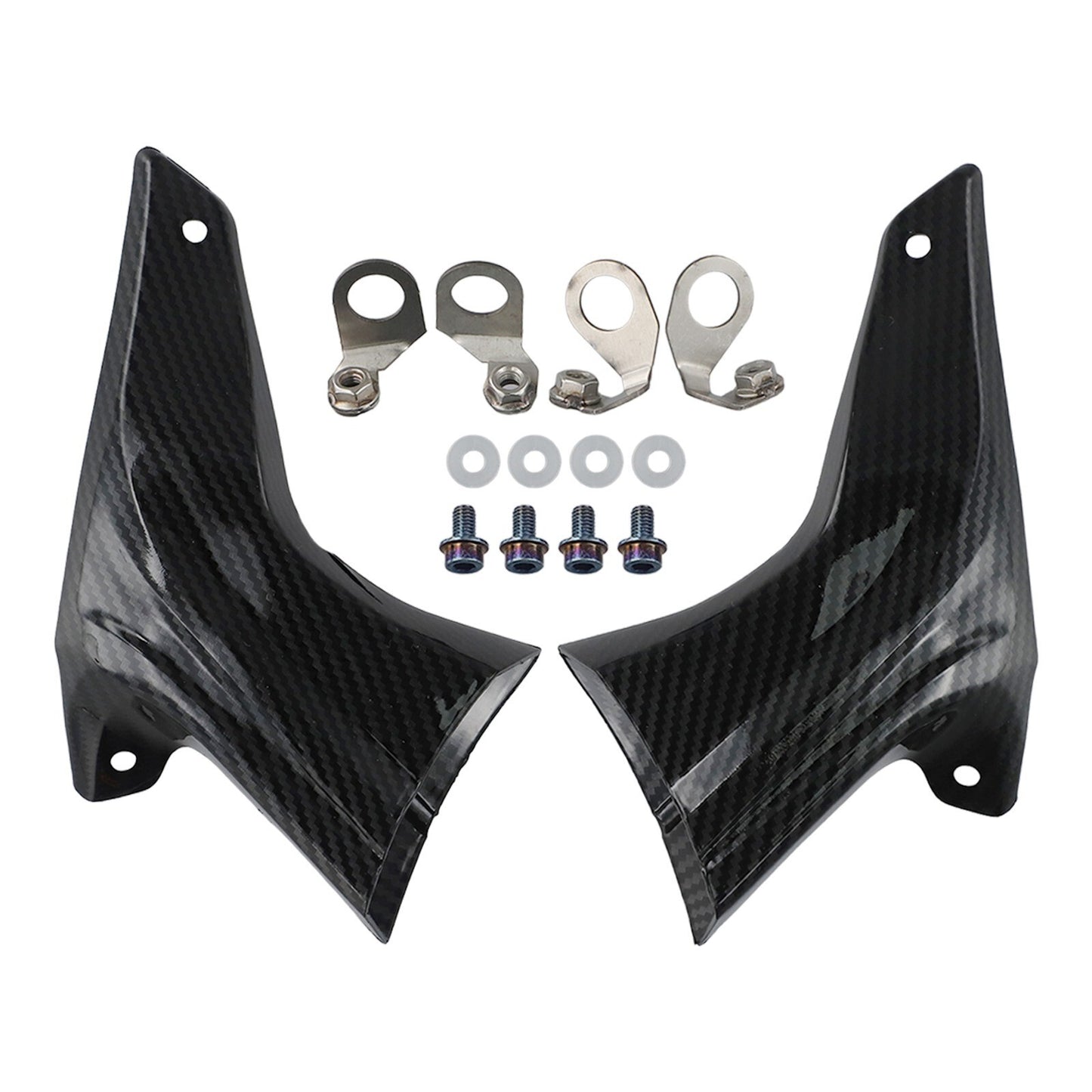 Carbon Fiber Motorycle Front Brake Caliper Air Ducts Cooler For V4 1098