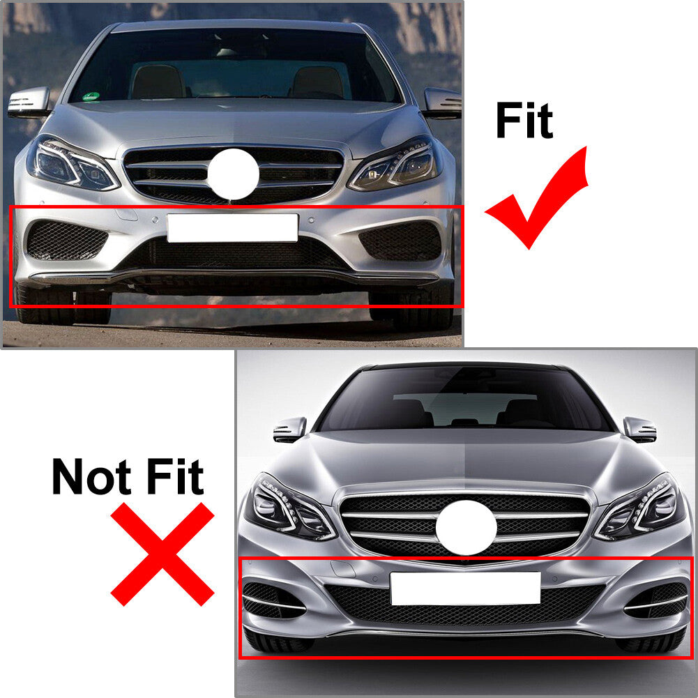 Front Bumper Lip Spoiler Kit for Mercedes-Benz E Class W212 E200 E220 2013-2015