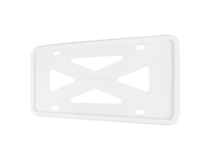 White silicone license plate frame cover cap rear boot for Mercedes-Benz
