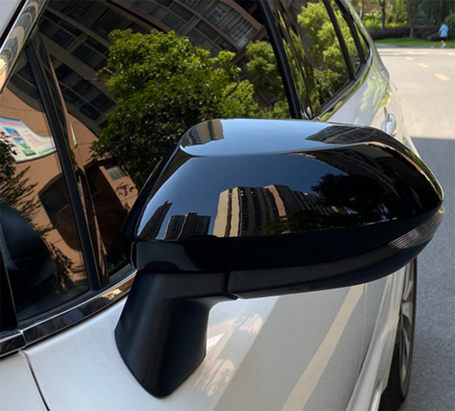 2x 2019-2022 Glossy Black Side Rearview Mirror Cover Trim Cap for Toyota for Corolla