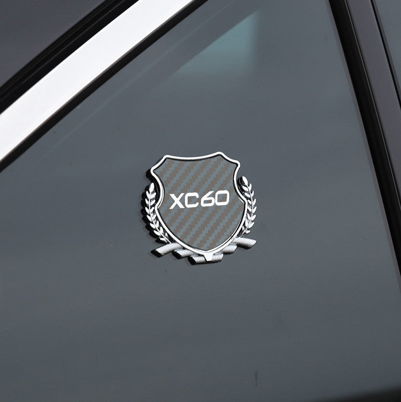 Carbon fiber leather black car keychain/key ring with horseshoe buckle for Audi Q7