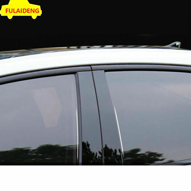 for Cadillac XT5 2016-2021 Black Car Door BC Pillar Mirror Plate Molding trim 6P