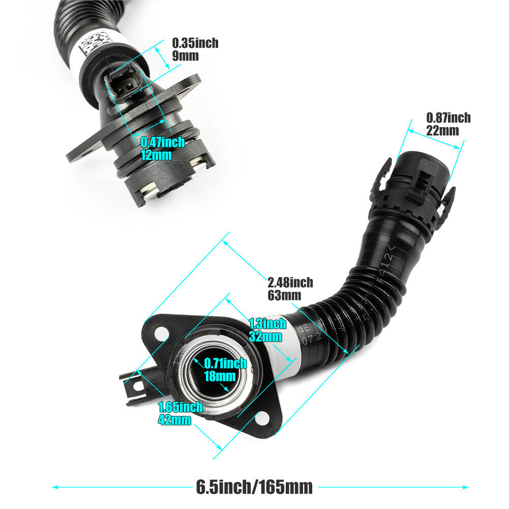 1 piece of American crankcase ventilation hose valve cover 11127584128 suitable for BMW E82 E88 F10 F12
