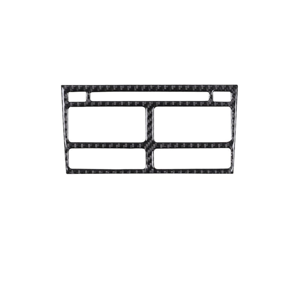 Central Control CD Player Frame Trim Cover Carbon Fiber for Jaguar XF 2009-2011