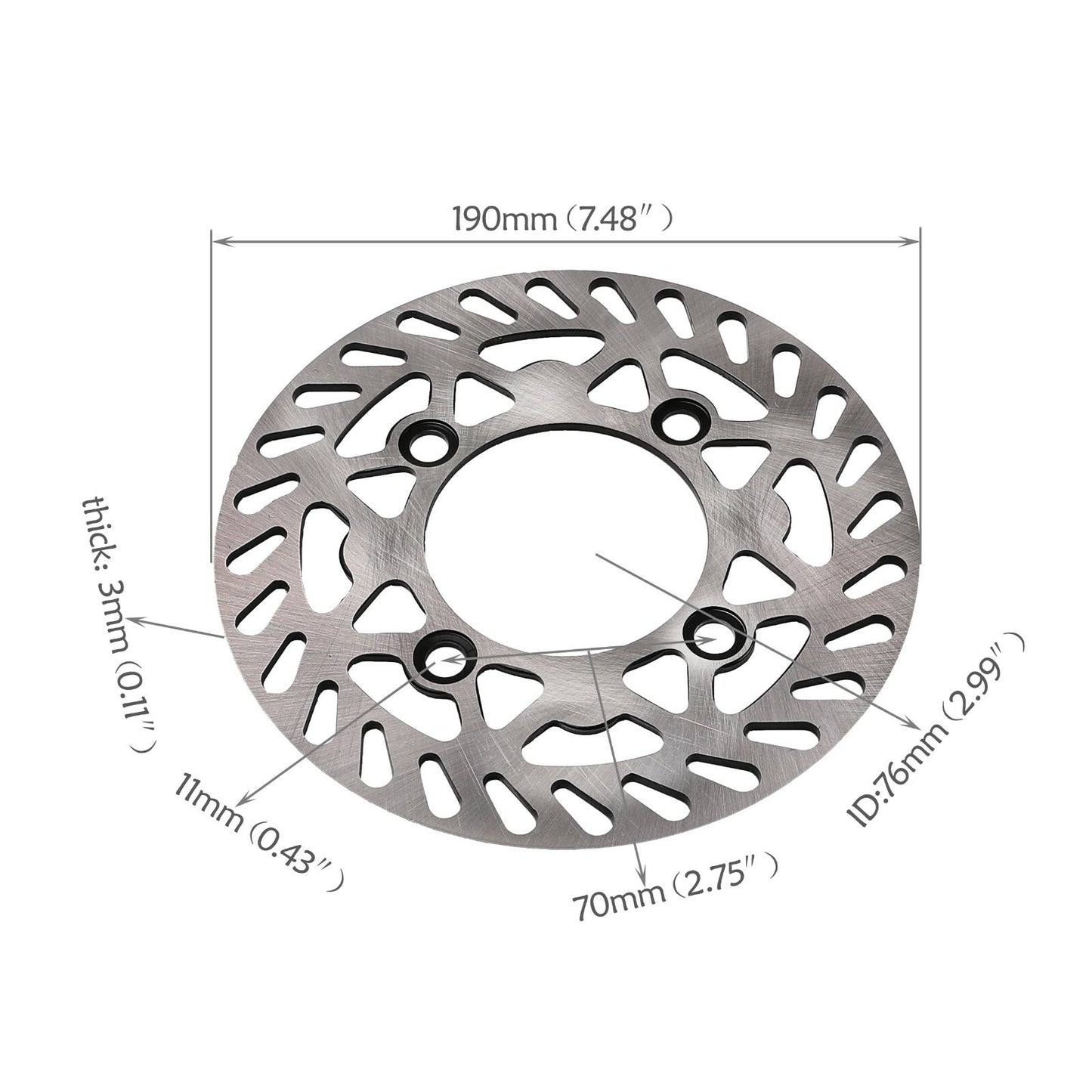 Rear wheel 90/100-14 rim, disc rotor, sprocket pits, dirt on Apollo SSR 125CC bicycle.