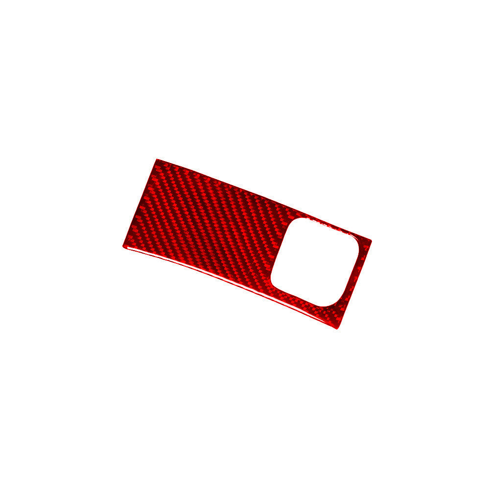 Red Carbon Fiber Rear Central Power Socket Trim for Mercedes R-Class 2009-2012