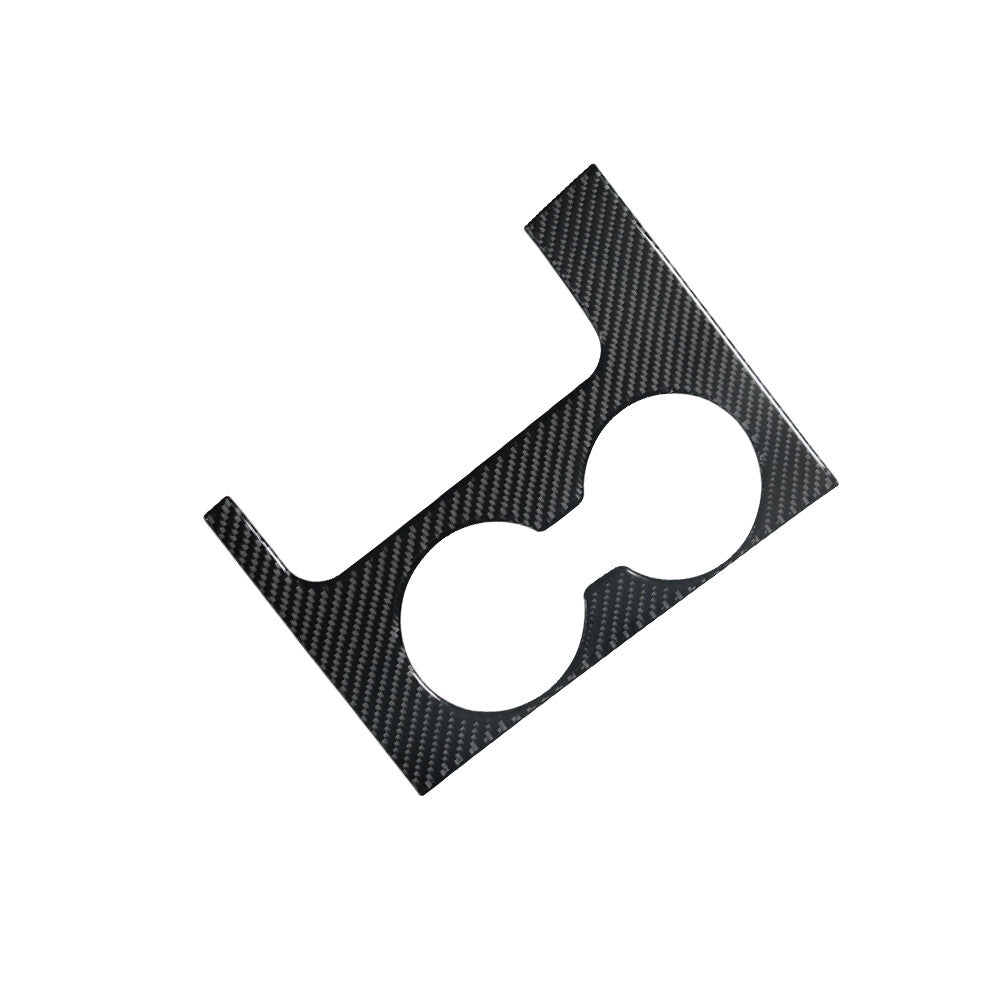 Water Cup Holder Panel Trim Cover Decor Carbon Fiber for Chevy Impala 2014-2020