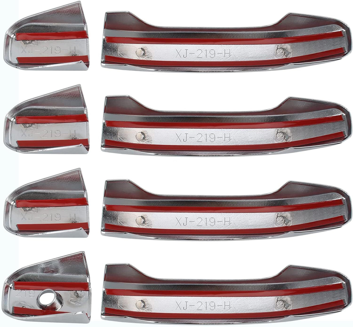 for Chevy Silverado 2020-2024 1500+2500+3500+HD Truck Chrome 4 Door Handle Cover