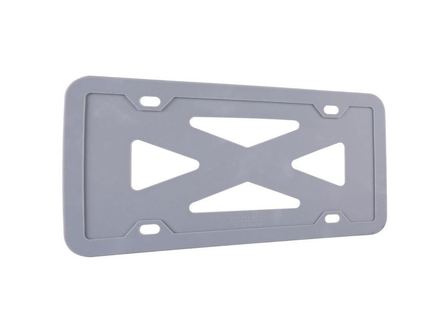1 piece of car license plate frame cover cap, trunk gray silicone, suitable for Audi