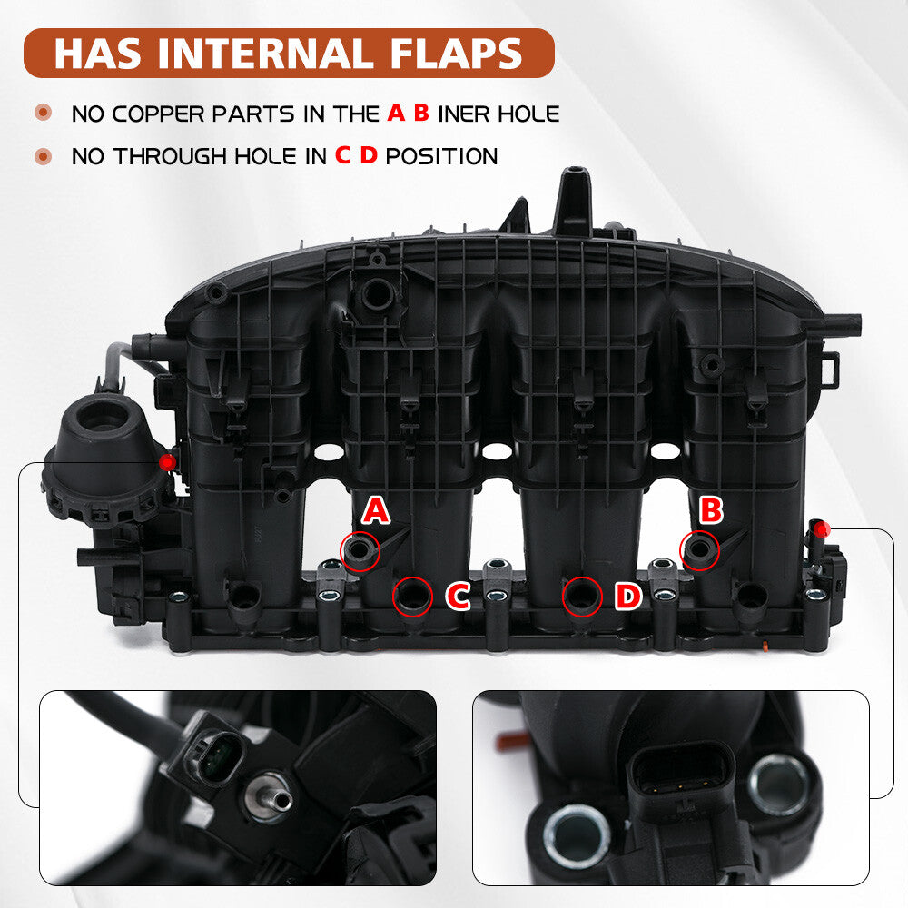 for VW Intake Manifold with Sensor Solenoid for Volkswagen for Audi for Seat for Skoda 1.8 2.0